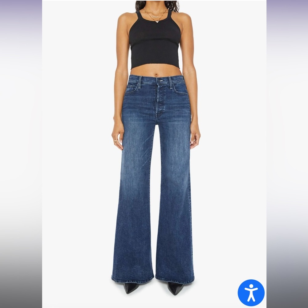 MOTHER Flare Jeans in Deep Blue